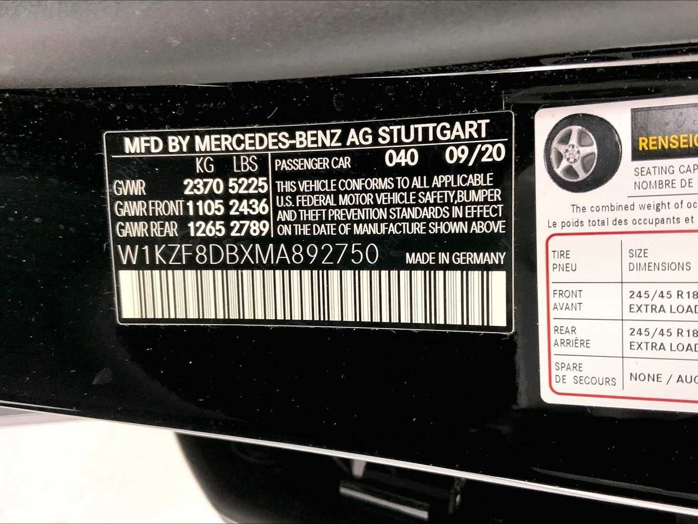 2021 Mercedes-Benz E-Class E 350